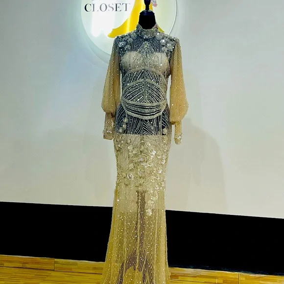 Haute couture | Dresses | Heavily Beaded Weddingeveningprom Dress | Poshmark